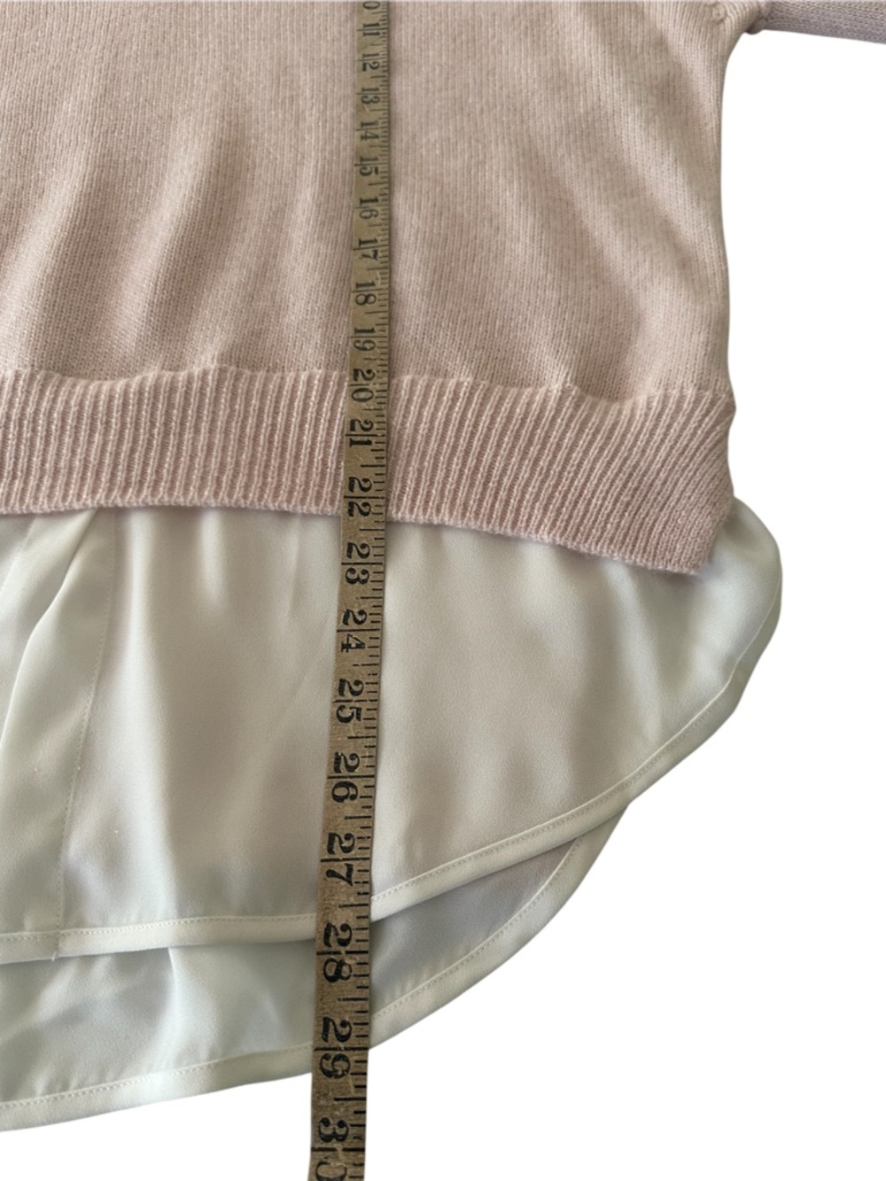 Brochu Walker The Layer Looker Cashmere Blend V Neck Sweater Paloma M - Picture 14 of 14